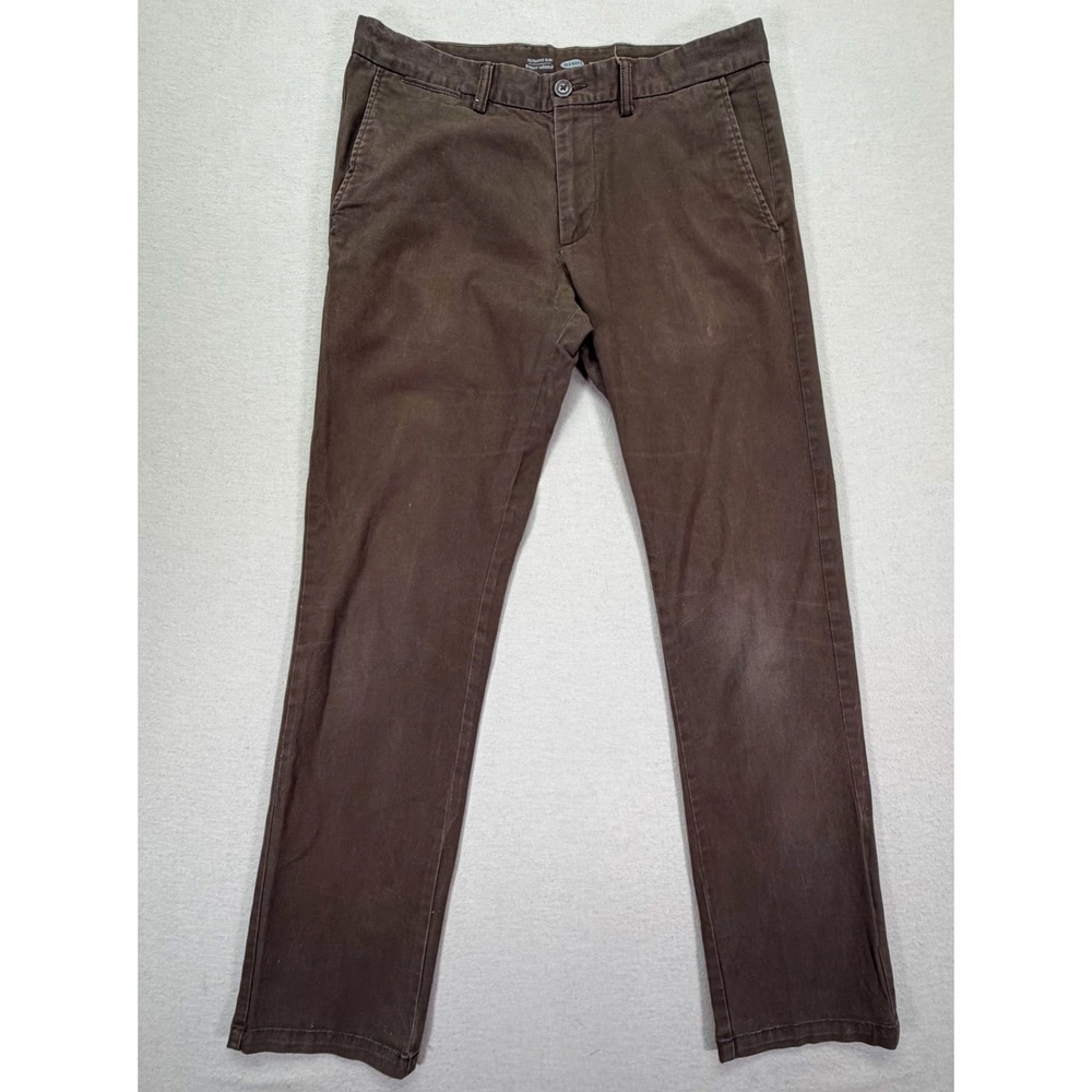 Old Navy Chinos‎ Mens 32x32 Brown Ultimate Slim Fit Stretch Trousers